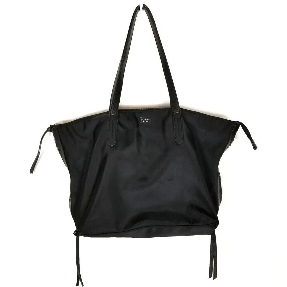 Botkier New York‎ Bond Tote Bag Carry All Shoulder Handbag Nylon Oversized Black